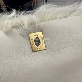 Chanel Winter Soft Mink Chain Flap Bag For Women Beige As2885