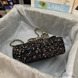 Chanel Woolen Chain Crossbody Flap Bag For Women