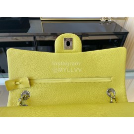 Chanel Yellow Cowhide Chain Crossbody Flap Bag 01112