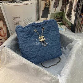 Chanel Autumn Denim Bucket Chain Bag As2357