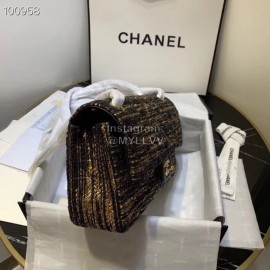 Chanel Woolen Chain Shoulder Flap Bag For Women