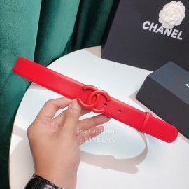 Chanel Fashion Calf Leather 28mm Pharrell Belts Red