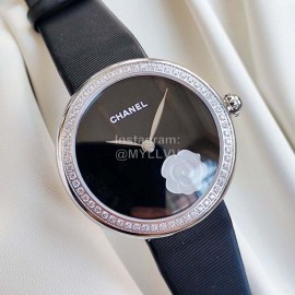 Chanel New Camellia Flower Case Diamond Dial Watch