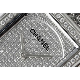 Chanel Boy·Friend 316 Fine Steel Case Diamond Dial Watch Silver
