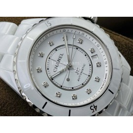 Chanel Bv Factory Superluminova Diamond Time Scale Watch For Men And Women White