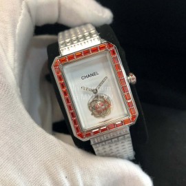 Chanel Premiere Series White Square Dial Watch