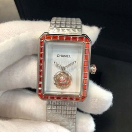 Chanel Premiere Series White Square Dial Watch