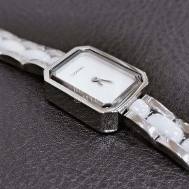 Chanel Fashion Premiere Series Square Dial Watch White