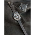 Chopard Blingbling Diamond Dial Leather Strap Watch
