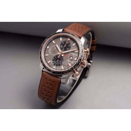 Chopard Brown Rubber Leather Strap 44mm Dial Multifunctional Watch