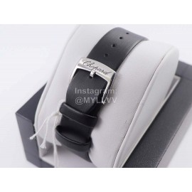 Chopard Black Silk Strap Roman Numeral Dial Watch
