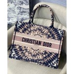 Dior Book Tote Phantom Pink Embroidery Canvas Bag For Women Small M1286