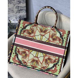 Dior Book Tote Multicolor Embroidered Ladies Handbag Large M1286
