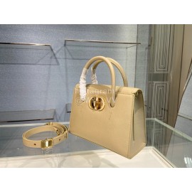 Dior 30 Montaigne St Honoré Enamel "CD" Clasp Ladies Handbag Medium Yellow