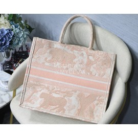 Dior Book Tote Pink Tiger Print Handbag
