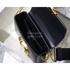 Dior 30 Montaigne Mini BoxCD Letter Leather Small Crossbody Bag Black M9032