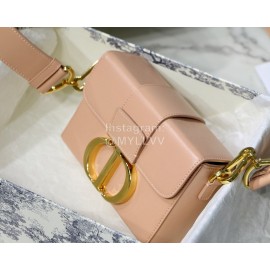 Dior 30 Montaigne Mini BoxCD Letter Leather Small Crossbody Bag Pink M9032