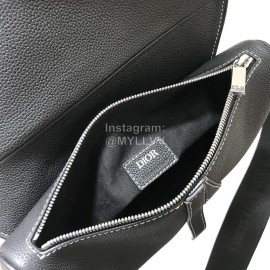 Dior Homme Pre-Fall Saddle Ophidia Presbyopia Leather Saddle Bag Black