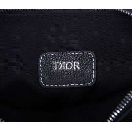 Dior Saddle Punk Leather Saddle Bag Pure Black 93305