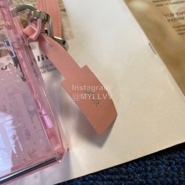 Dior Acrylic Fashion Transparent Bag Pink 0118