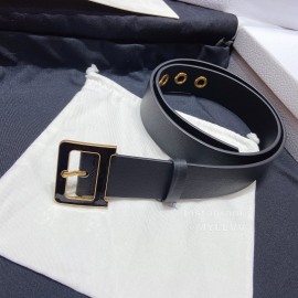 Dior Black Calf Leather Retro Pin Buckle 35mm Belt