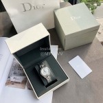 Dior Viii Series 33mm Dial Steel Strap Watch For Women White