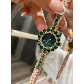La D De Dior Diamond Watch For Women Green