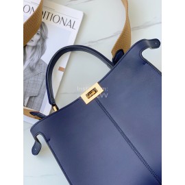 Fendi Fashion Medium Calf Crossbody Bag For Women Blue