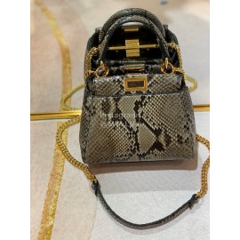 Fendi Fashion Leather Gold Chain Messenger Bag
