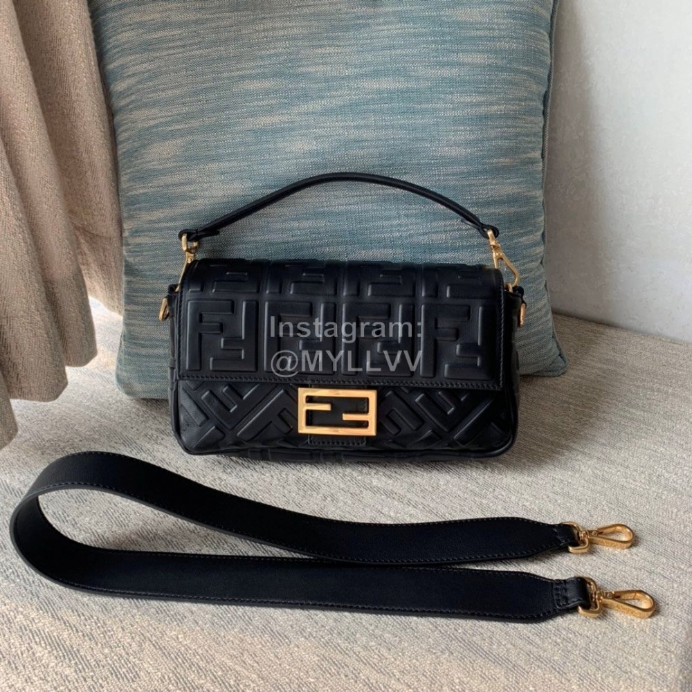 Fendi Fashion Medium Flip Messenger Bag Black