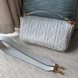 Fendi Fashion Large Flip Messenger Bag For Women White
