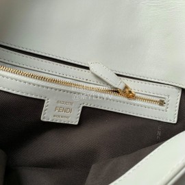 Fendi Fashion Large Flip Messenger Bag For Women White