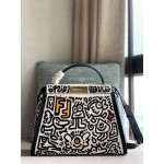 Fendi Fashion Graffiti Printed Handbag Messenger Bag
