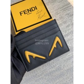 Fendi Calfskin Fashion Card Bag Yellow