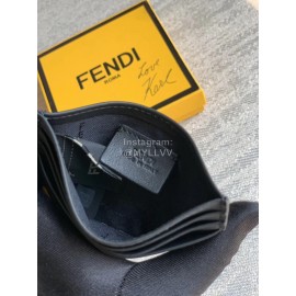 Fendi Calfskin Fashion Card Bag Yellow