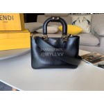 Fendi Fashion Black Leather Handbag Messenger Bag