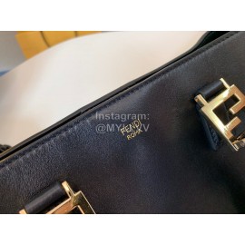 Fendi Fashion Black Leather Handbag Messenger Bag