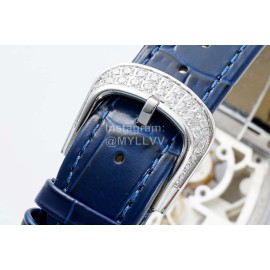 Franck Muller 316l Fine Steel Case Diamond Navy Dial Watch