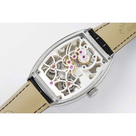 Franck Muller 316l Fine Steel Case Diamond Navy Dial Watch