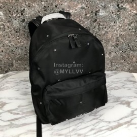 Givenchy Star Pattern Fashion Leather Backpack Black