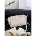 Givenchy Antigona Nano Letter Sheepskin Handbag Shoulder Bag White 9981-4