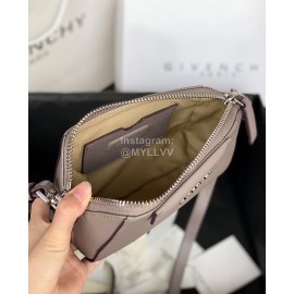 Givenchy Antigona Nano Letter Sheepskin Handbag Shoulder Bag Taro Purple 9981-4