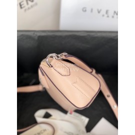 Givenchy Antigona Nano Letter Sheepskin Handbag Shoulder Bag Nude Pink 9981-4