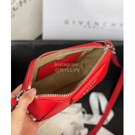 Givenchy Antigona Nano Letter Sheepskin Handbag Shoulder Bag Red 9981-4