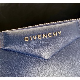 Givenchy Antigona Nano Letter Sheepskin Handbag Shoulder Bag Blue 9981-4