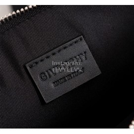 Givenchy Cartoon Color Big Eyes Pattern Leather Handbag Black