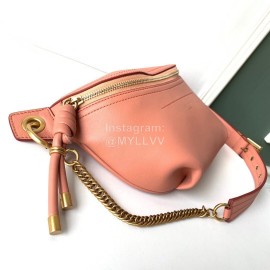 Givenchy Whip Fashion Cowhide Chain Crossbody Waist Bag Pink