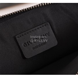Givenchy Qr Code Pattern Leather Handbag Black