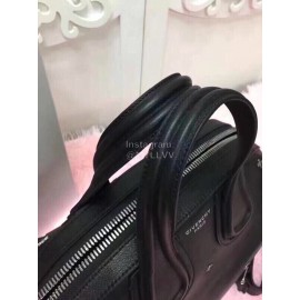 Givenchy Nightingale Secret Nightingale Star Leather Handbag Black