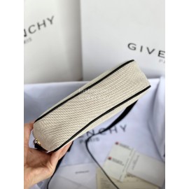 Givenchy Bondd Letter Jacquard Woven Camera Bag White 199006